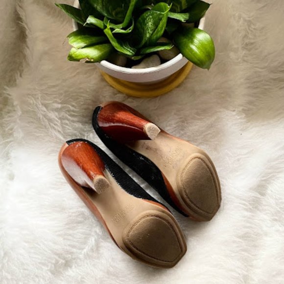 Kenneth Cole Reaction peep toe pumps 6M - Picture 4 of 10